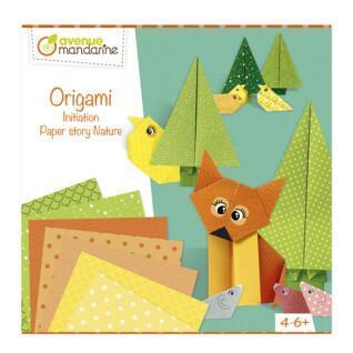Coffret créatif initiation Origami Avenue Mandarine