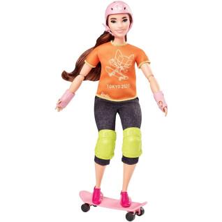 Poupée skateuse olympique Barbie
