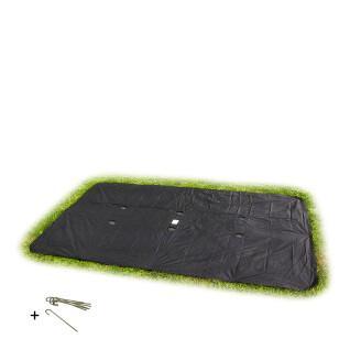 Housse de protection rectangulaire pour trampoline enterré niveau sol Exit Toys 244 x 427 cm