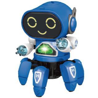 Robot pieuvre avec son et lumière 3 couleurs assorties Fantastiko 17 cm