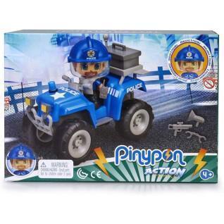 Figurine et quad policier Pinypon