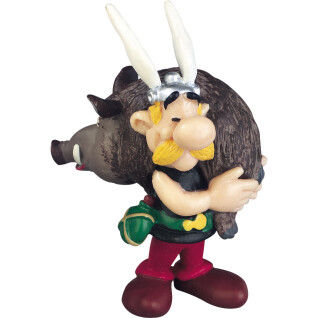 Figurine Asterix portant un sanglier Plastoy