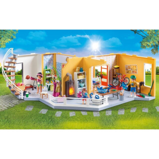 Figurine étage supplémentaire aménagé pour maison Playmobil