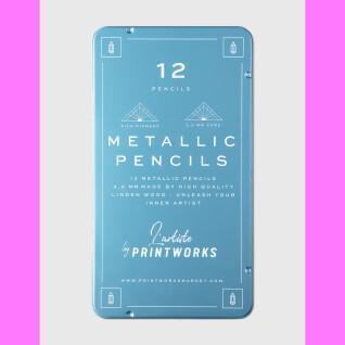 Crayons de couleurs Printworks Metallic