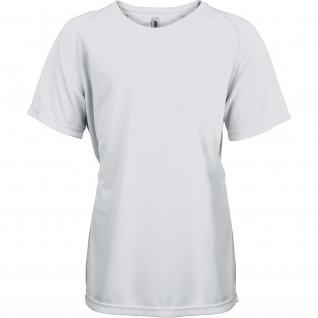 T-Shirt enfant manches courtes Sport proact blanc