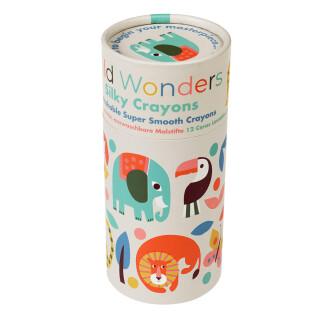 Lot de 12 Crayons soyeux Rex London Wild Wonders