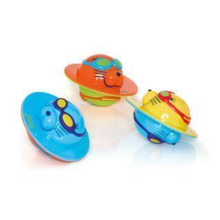 Lot de 3 jouets de bain bébé Zoggs Seal flip