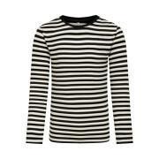 T-shirt manches longues fille Only konmoulin stripe
