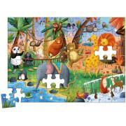 Puzzle de 54 pièces Zoo magique Auzou
