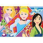 Puzzle de 2 x 20 pièces Disney Princess