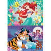 Puzzle de 2 x 48 pièces Disney Princess