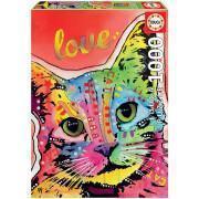Puzzle de 1000 pièces Educa Cat Love