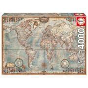 Puzzle de 4000 pièces Educa Mapa Mundo