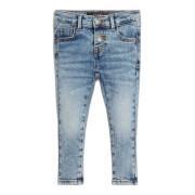 Jeans skinny avec bouton apparent fille Guess W/Expo