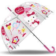 Parapluie transparent cloche Hello Kitty