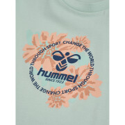 Robe t-shirt fille Hummel Flowi