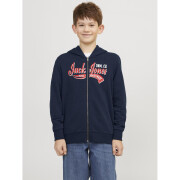 Sweatshirt à capuche zippé enfant Jack & Jones Logo 2 Col