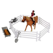 Figurine cheval, cavalier et accessoire Kidsglobe