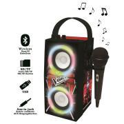 Enceinte Tendance Bluetooth® portable + micro et effets lumineux Lexibook The Voice
