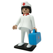 Figurine vintage L'infirmière Plastoy Playmobil