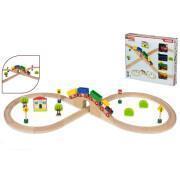 Circuit de train en bois de 30 pièces Play & Learn