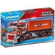 Camion avec remorque de ville Playmobil