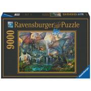 Puzzle de 9000 pièces La forêt magique des dragons Ravensburger