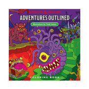 Coloriage Wizards of the Coast Dungeons et Dragons Adventures Outlined